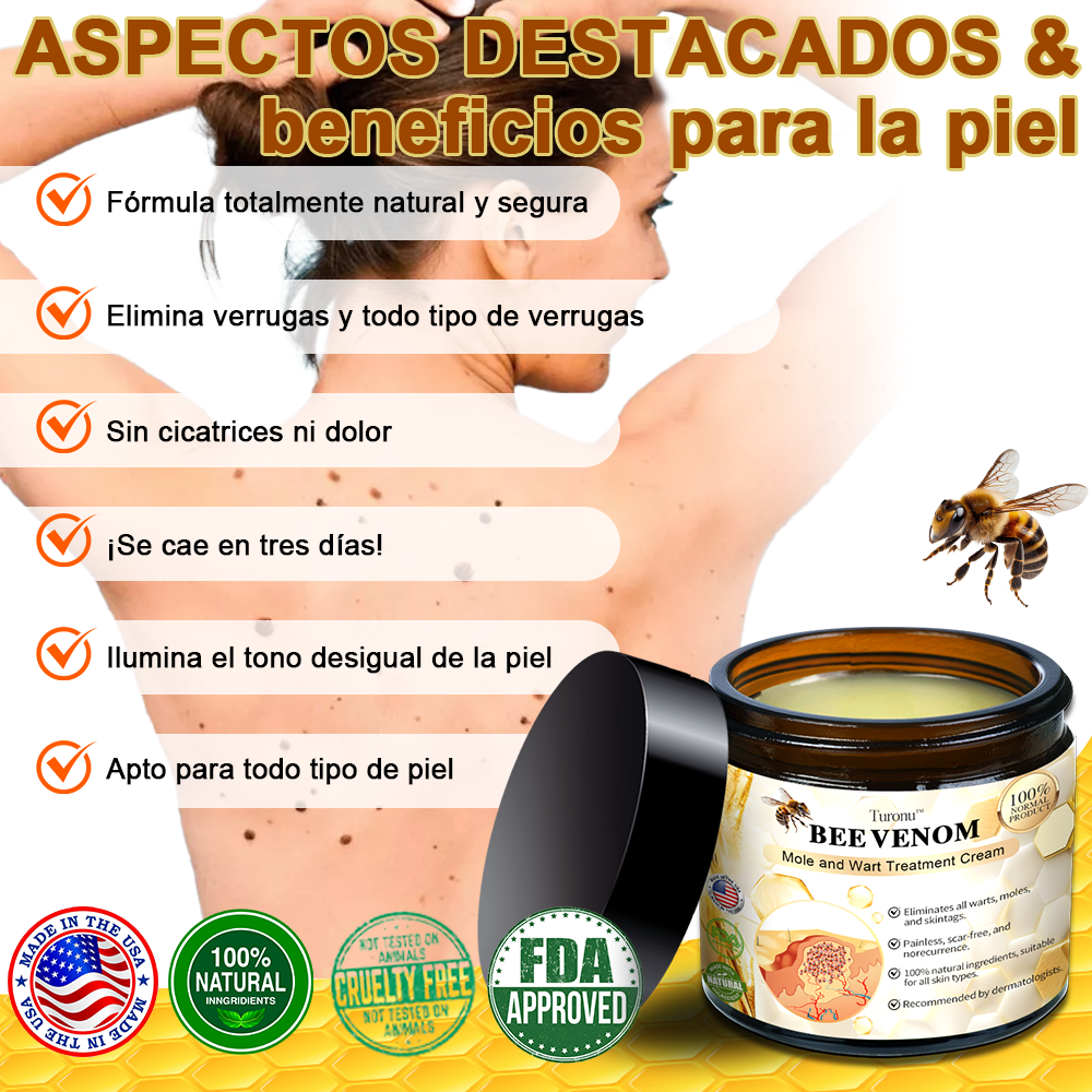 🇺🇸 アメリカ製の安心品質🐝 𝑻𝒖𝒓𝒐𝒏𝒖™ ビーベノム配合スキンケアクリームは、アメリカ皮膚科学会（AAD）に推奨された実力派アイテムです